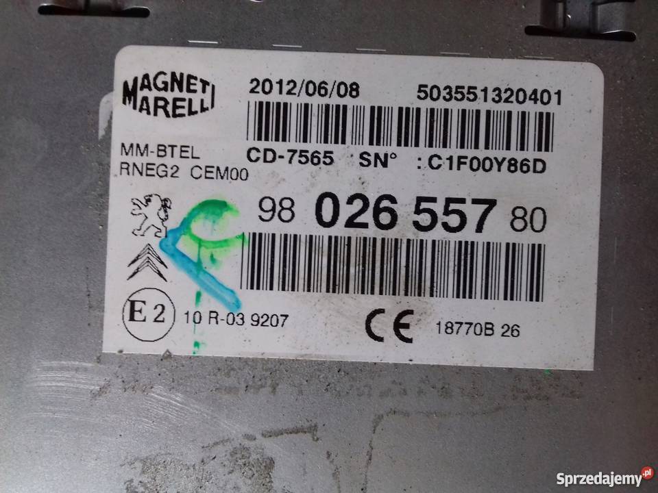 Citroen C4 Radio Nawigacja RT6 RNEG2 Jarocin