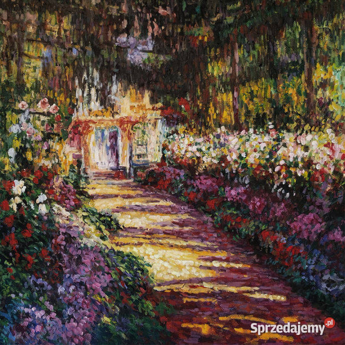 Ścieżka w ogrodzie Claude Monet Obraz olejny Gdańsk