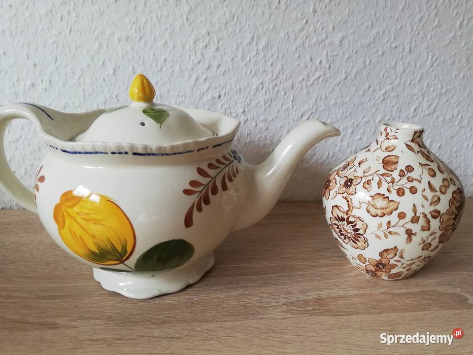 Wazon rajski ptak dzbanek stara angielska Porcelana i szkło Gorlice sprzedam