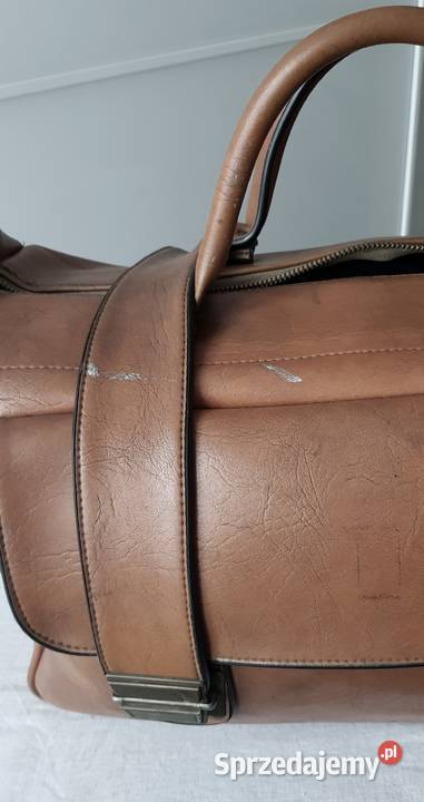 Vintage stara torba skórzana do renowacji