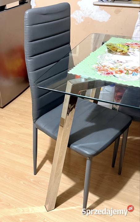Stół kuchenny 149x80 6 krzeseł Łańcut