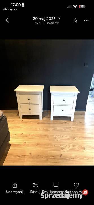 Sprzedam szafki nocne Hemnes Ikea Goleniów