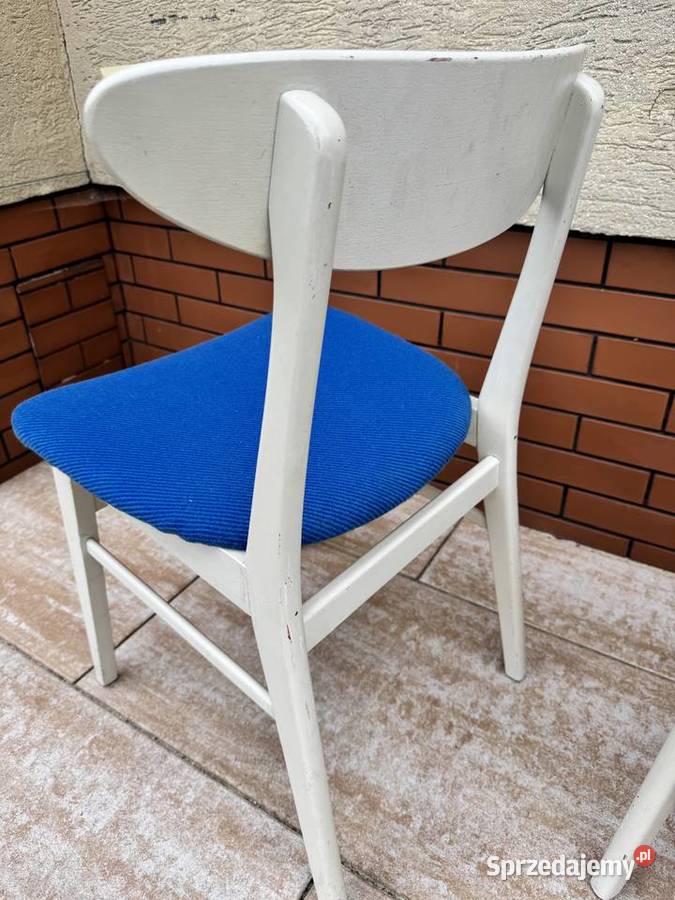 Krzesła 4 duńskie skandynawkie retro vintage prl Warszawa sprzedam