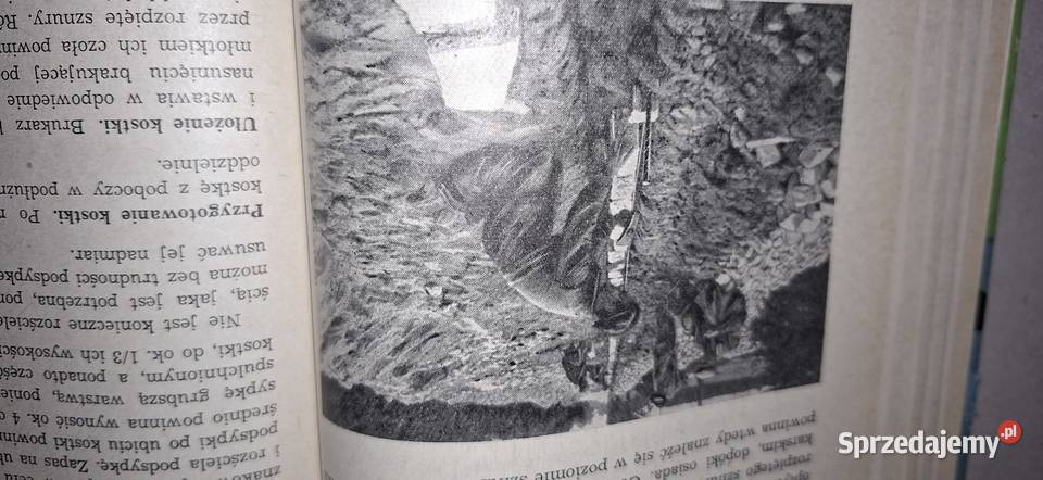 Unikatowy podręcznik PRL stabilizacja gruntów Łęczyca