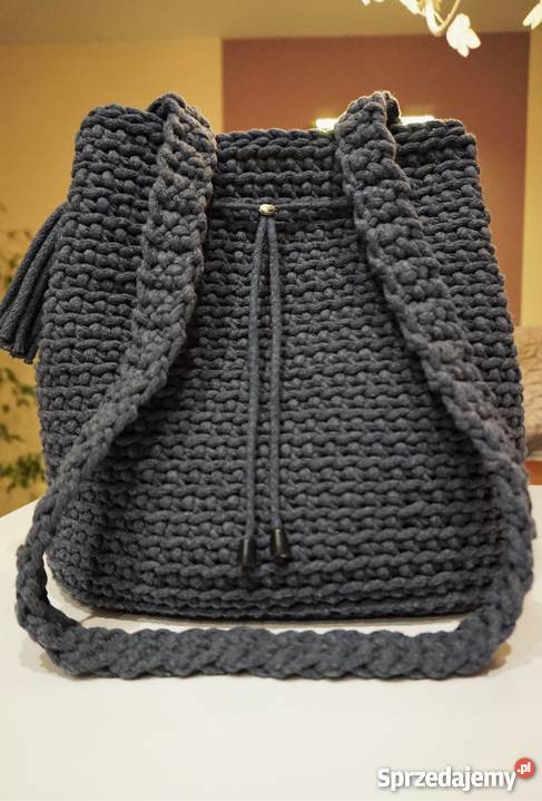 Torba torebka ze sznurka bawełn handmade Torby i torebki Józefów