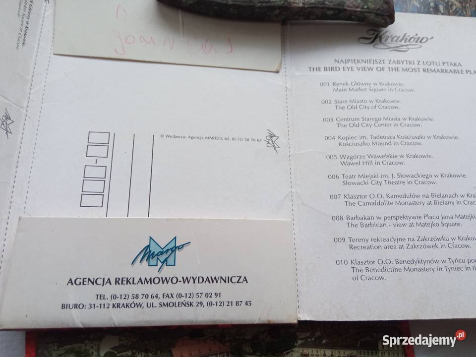 Widokówka pocztówki Kraków 1997 Szczecin sprzedam