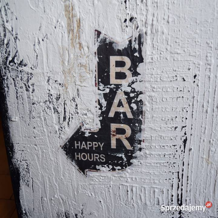 Exit Bar abstrakcja obraz ręcznie malowany Malbork