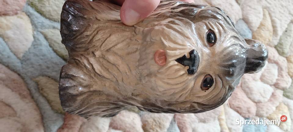 To figu owczarka staroangielskiego figurka psa beżowy Figurki i rzeźby Dom i Ogród wielkopolskie
