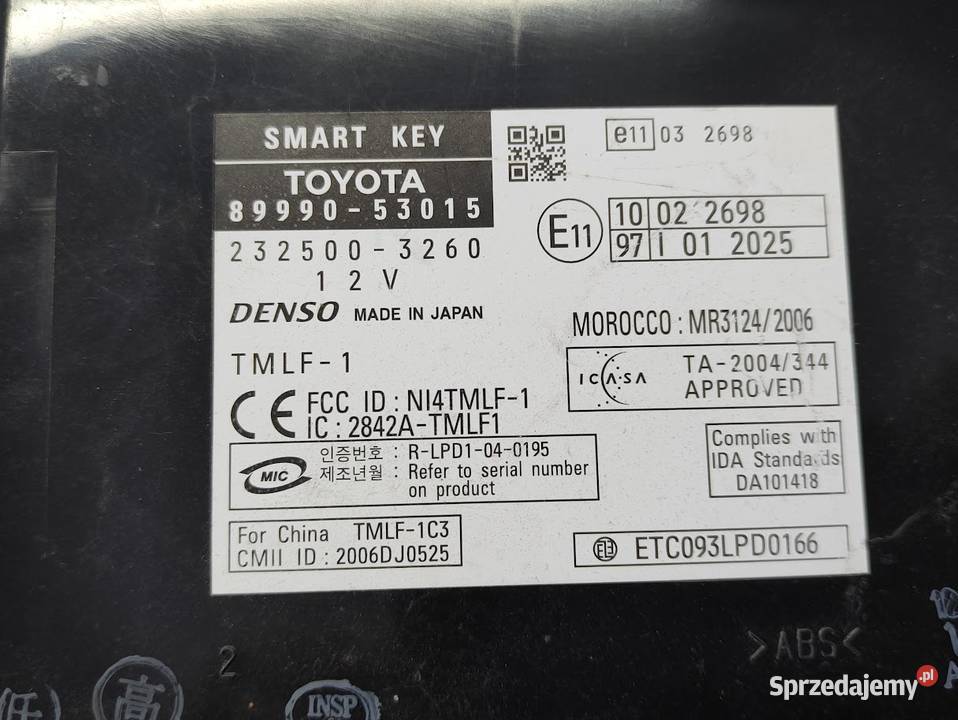 Sterownik Keyless Lexus IS II 8999053015 Pleszew