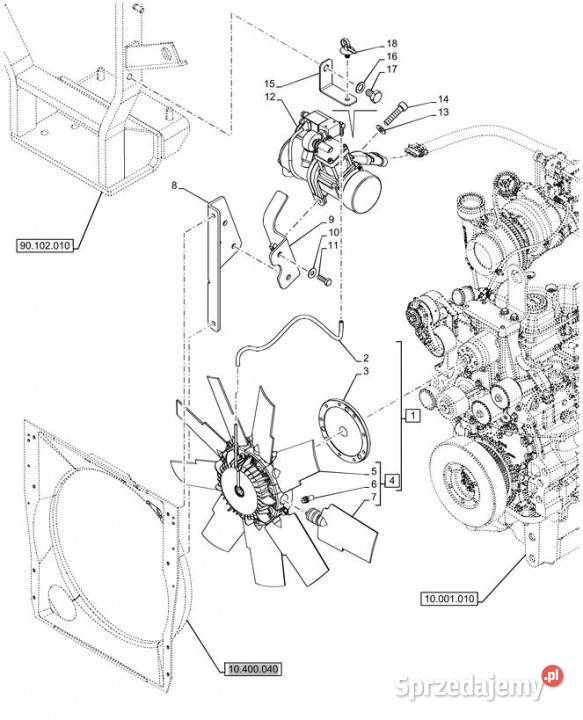 Holland T6070 Łopatka 47569428 Pozostałe Jastrzębniki