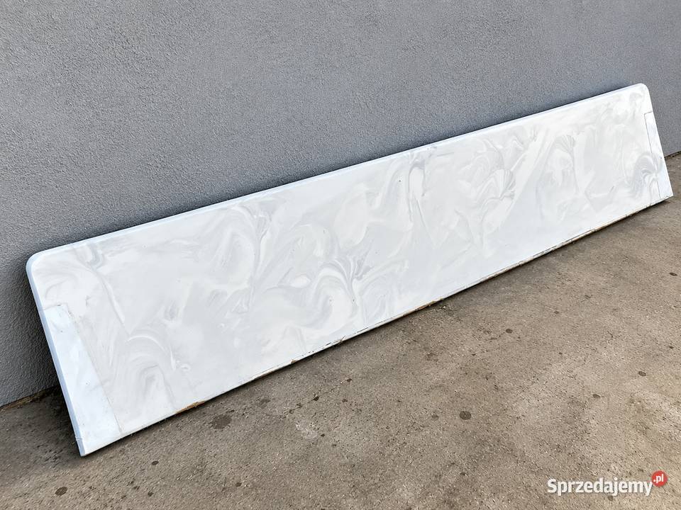 Parapet wewnętrzny 168 35 biały marmurkowy Łańcut