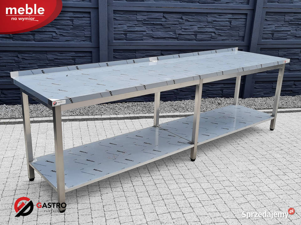 Stół roboczy gastronomiczny przyścienny z półką wielkopolskie Ostrów Wielkopolski