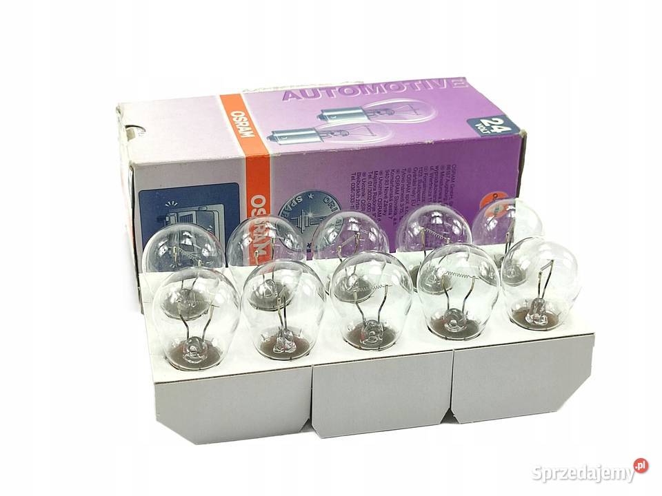 ŻARÓWKA KOMPLET 10 OSRAM 24V P21W 21W BA15S 7511 Żarówki samochodowe