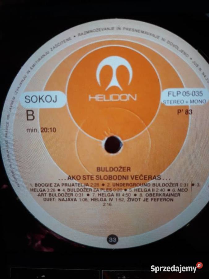 BULDOŻER Ako Ste Slobodni Veceras 1982 LIVE 2 LP Płyty i kasety sprzedam