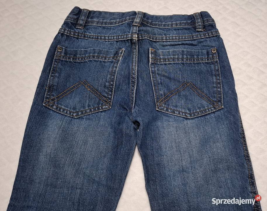 Spodnie chłopięce dżinsy niebieskie Topolino 128 Czeladź