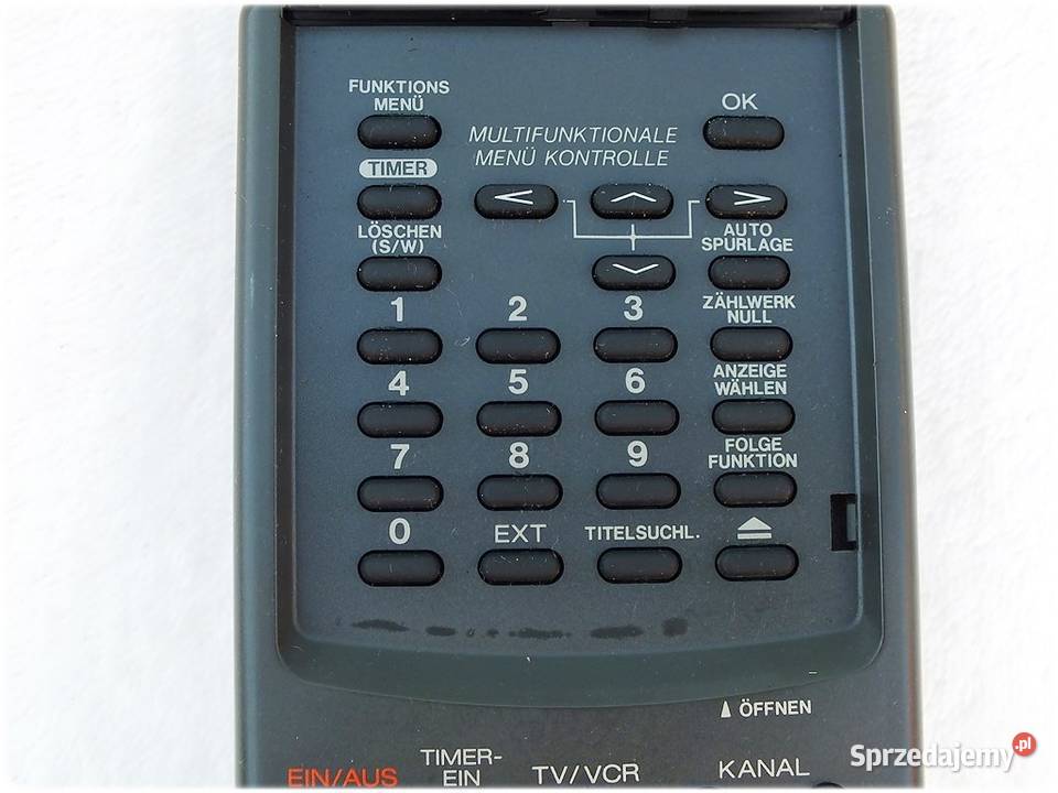 Pilot AKAI RCV10A do magnetowidu video ORYGINAŁ Żary