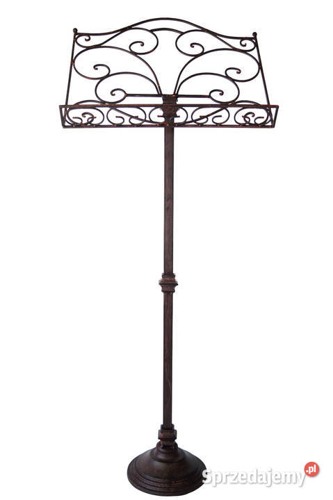 Metalowy rustykalny stojak do nut pulpit retro Antyki