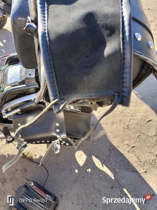 Kawasaki WN 750 skórzany pas na bak krawat Łubno