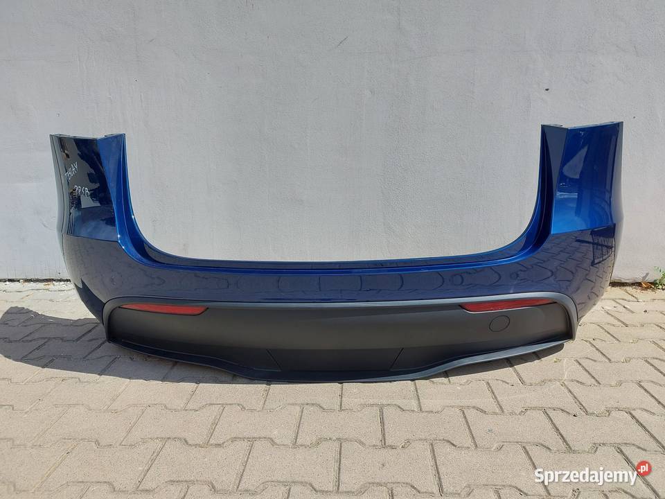 TESLA MODEL Y 2024r ZDERZAK TYŁ TYLNY NIEBIESKI sprzedam