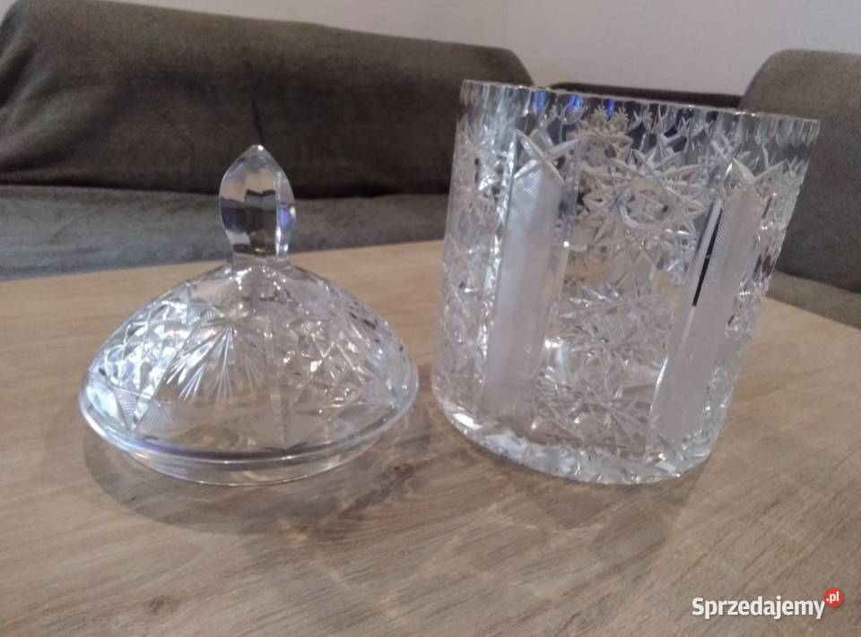 Kryształowa Bomboniera Kryształowy Pojemnik Na Radom