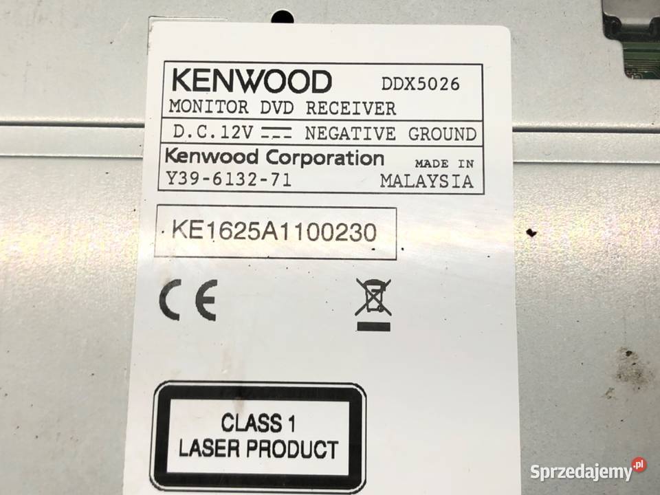 RADIO KENWOOD DDX5026 DDX5026 ODTWARZACZ