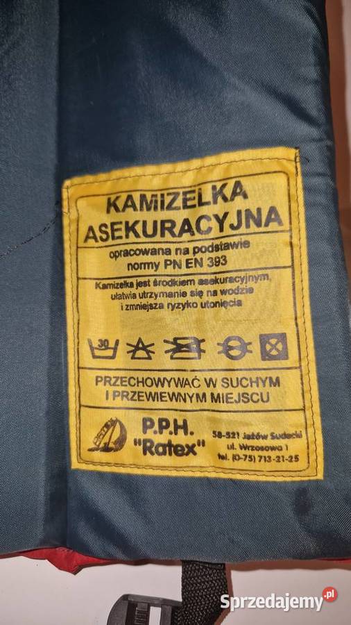 Kamizelka asekuracyjna kapok kajak sup skuter SM łódzkie Aleksandrów Łódzki sprzedam