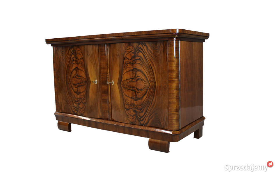 Niepowtarzalna komoda art deco z czarnym blatem kujawsko-pomorskie Bydgoszcz