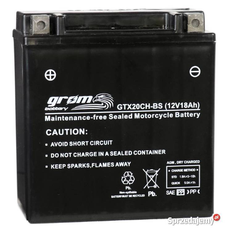 Akumulator MOTO GROM GTX20CHBS 12V 18Ah 270A Białystok
