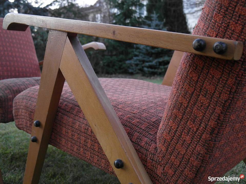 FOTELE vintage wczesne lata 60te PRL nie model Izabelin