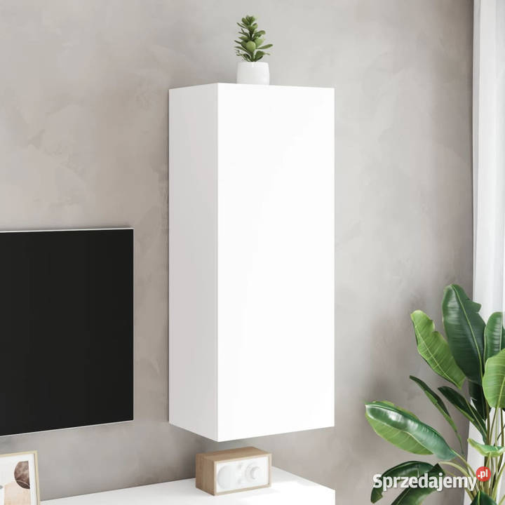Ścienna szafka TV biała 405x30x102 WM836931 Warszawa