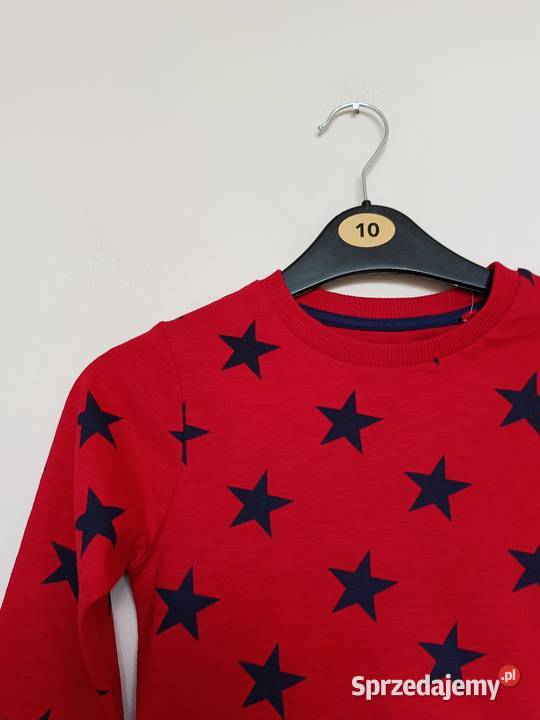 Bluza dziecięca czerwona w granatowe gwiazdy 23 Gdynia