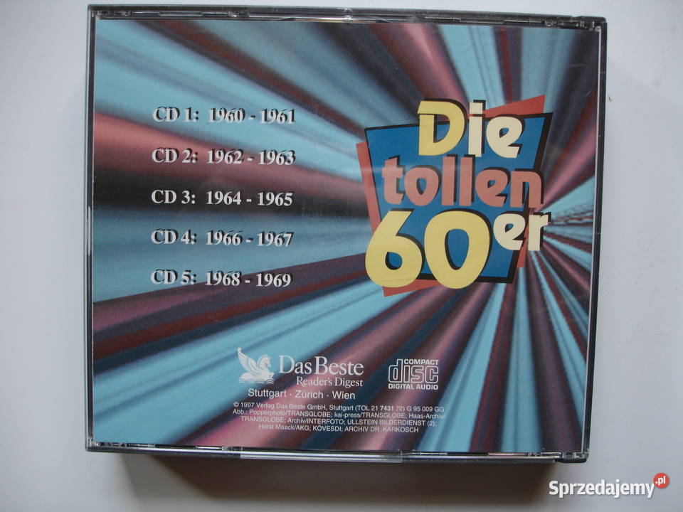 Wielkie lata 60te Box 5CD Płyty i kasety