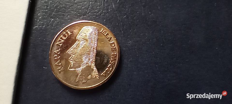 Stare monety 1 pesos 2007 Wyspa Wielkanocna Numizmatyka Lesko sprzedam
