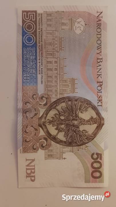 Banknot kolekcjonerski 500zl prawie solid Numizmatyka Warszawa