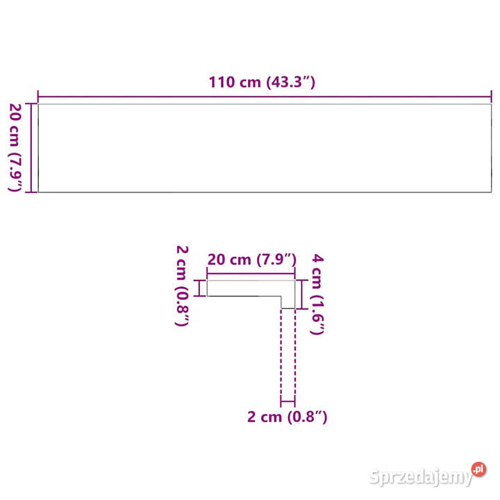 Parapety 2 surowe 110x20x2 lite drewno dębowe mazowieckie Warszawa sprzedam