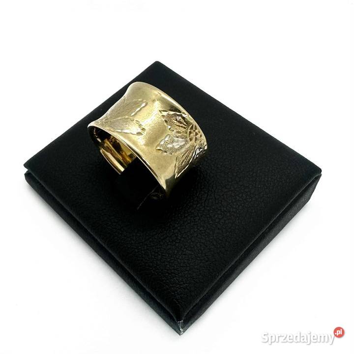 Złoty Pierścionek Próby 585 257g Rozmiar 14 Zegarki i Biżuteria Elbląg