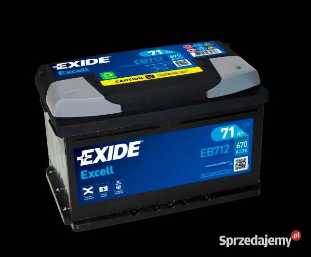 Akumulator Exide Excell 71Ah 670A EN PRAWY PLUS osobowe