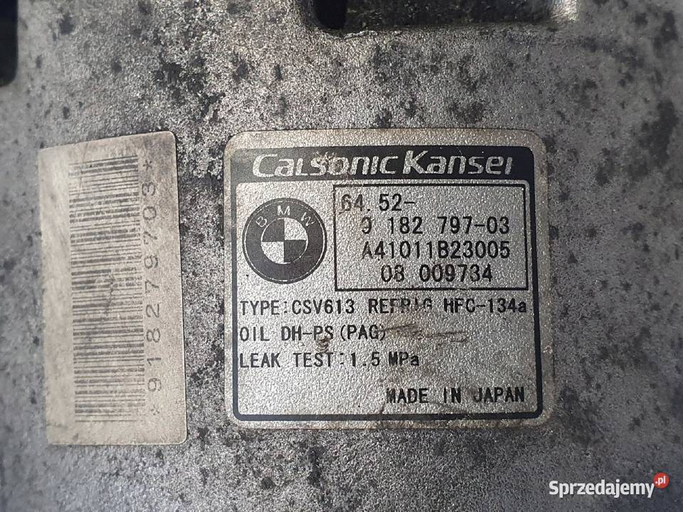 SPRĘŻARKA KLIMATYZACJI BMW X3 E83 20 D kompresor Chełm sprzedam