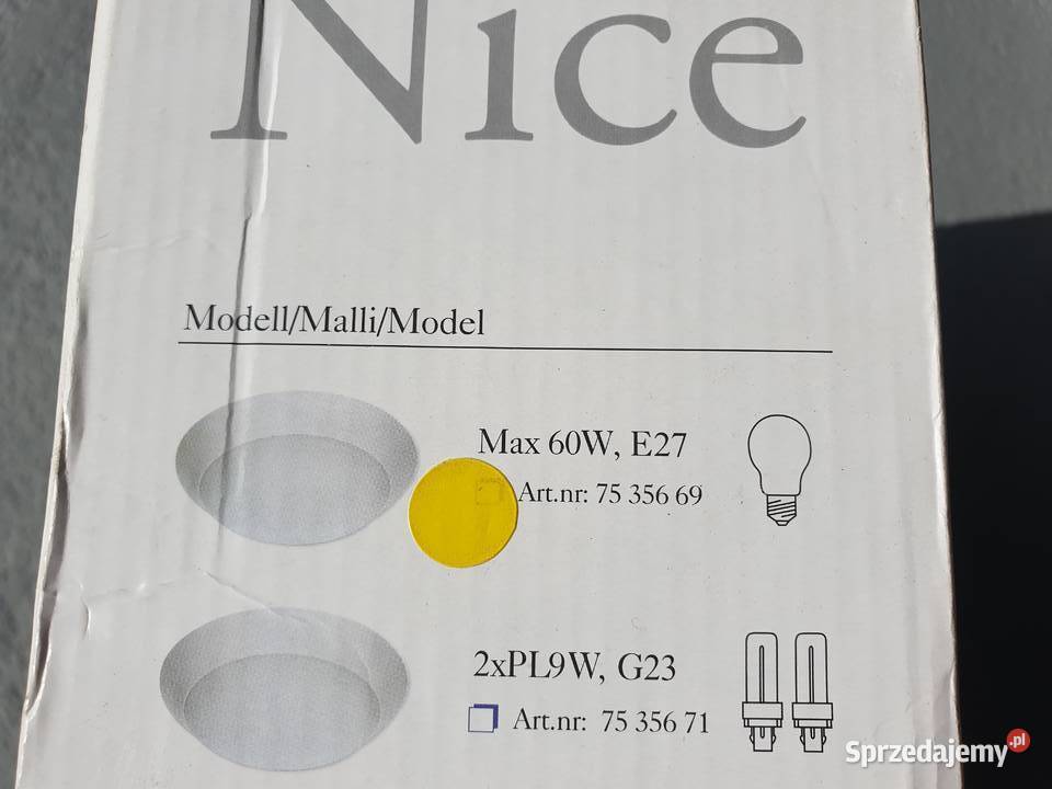 Lampa plafon pokojowy sufitowy Mrągowo okazja Dom i Ogród