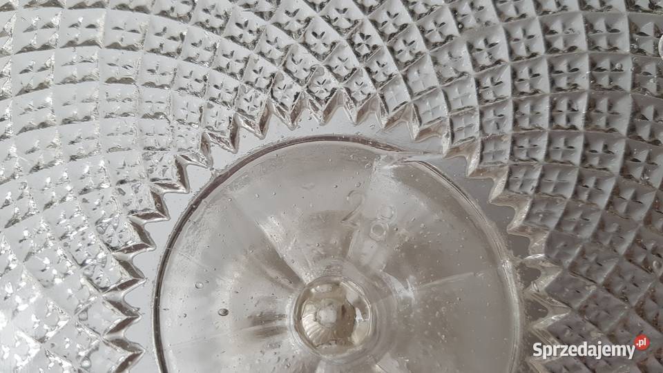 Stara patera owocarka z falbanką stare szkło Dąbrowa Górnicza