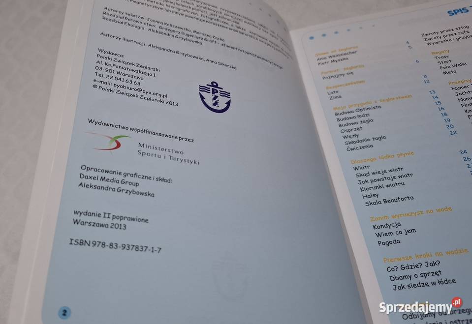 ABC Optimista Książeczka małego żeglarza PZŻ Czeladź