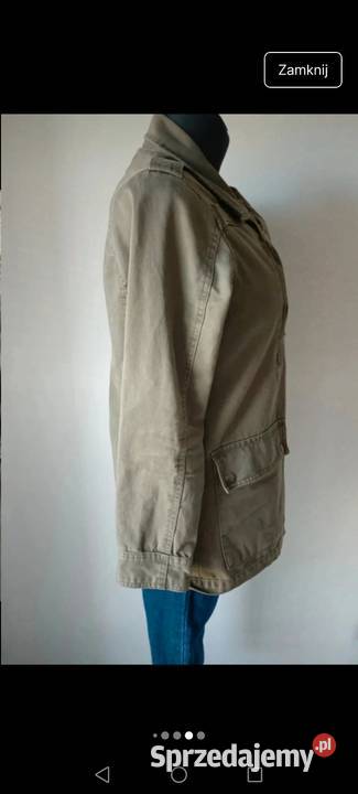 Kurtka jeansowa khaki wiatrówka jesień 2YK Krosno