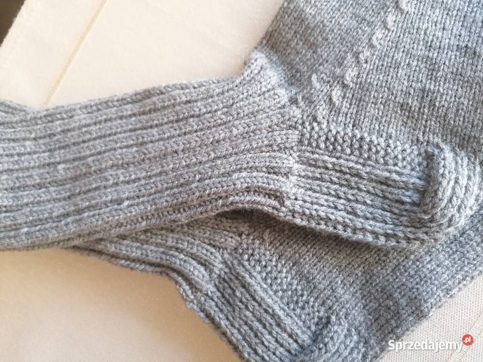 Skarpetki ręcznie robione 38 39 Strzebiń