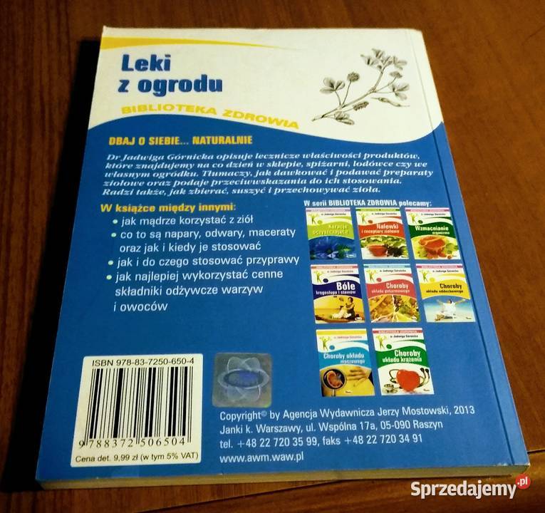 Leki z ogrodu Jadwiga Górnicka Biblioteka miękka Gdańsk