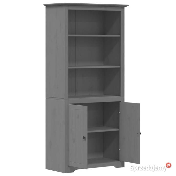 Biblioteczka BODO szara 82x40x173 lite drewno Warszawa