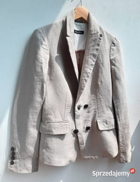 Massimo Dutti lniana marynarka żakiet damski 100 Warszawa