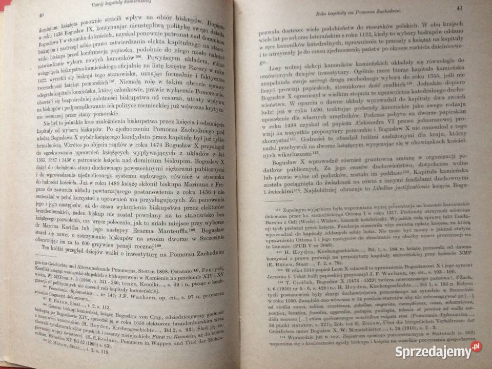 3163 Dobra Kapituły Kamieńskiej Do Połowy XV Szczecin