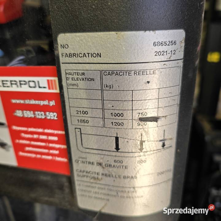 Toyota BT Staxio SWE200D elektryczny paleciak z Kraków