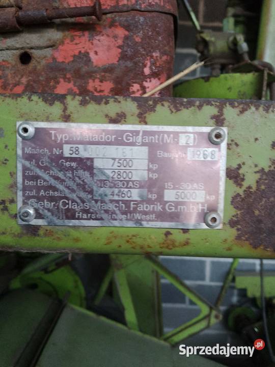 Class Matador Gigant nieuszkodzony Zbożowe Jędrzejów sprzedam