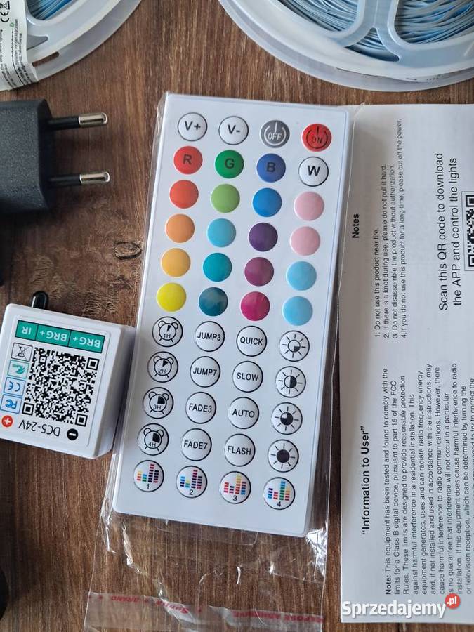 nowa taśma led 2x15m sterownik zasilacz pilot Sandomierz